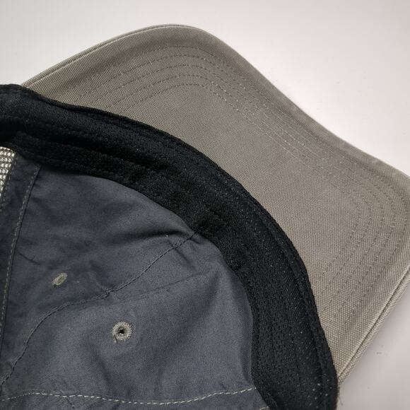 Carhartt Snapback Trucker Hat Gray One Size Adjustable Mesh Back Patched Logo - Picture 8 of 10